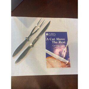 Vintage Nordholm Swedish Stainless Steel 2 Pc Meat Carving Set